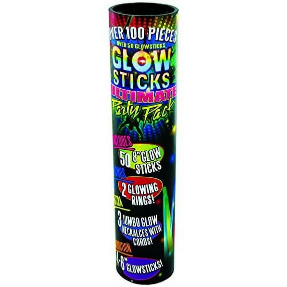Its My Year Glow Stick Tube Pack (100Piece), Multicolor (Ultglo)