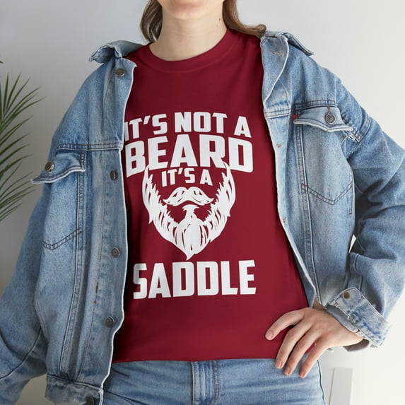 It's Not A Beard It's A Saddle Funny T-Shirt