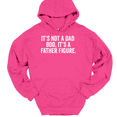thumbnail image 1 of It's Not A Dad Bod Father Figure Hooded Sweatshirt Hoodie Funny Day Joke Gift - Pink, M, 1 of 1