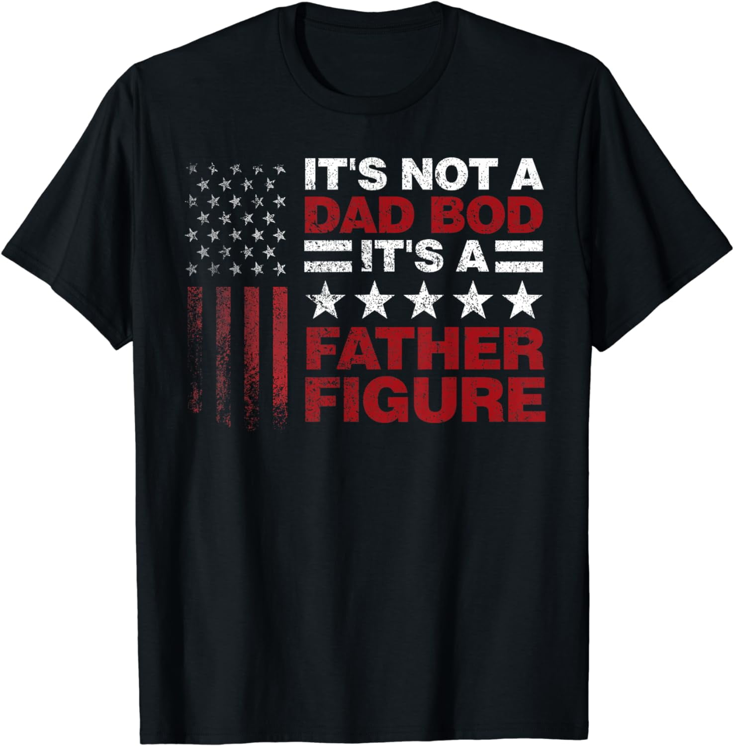 T-shirt Long Father's Day - Dad Bod Father Figure - Côtelé Confortable - Unisexe