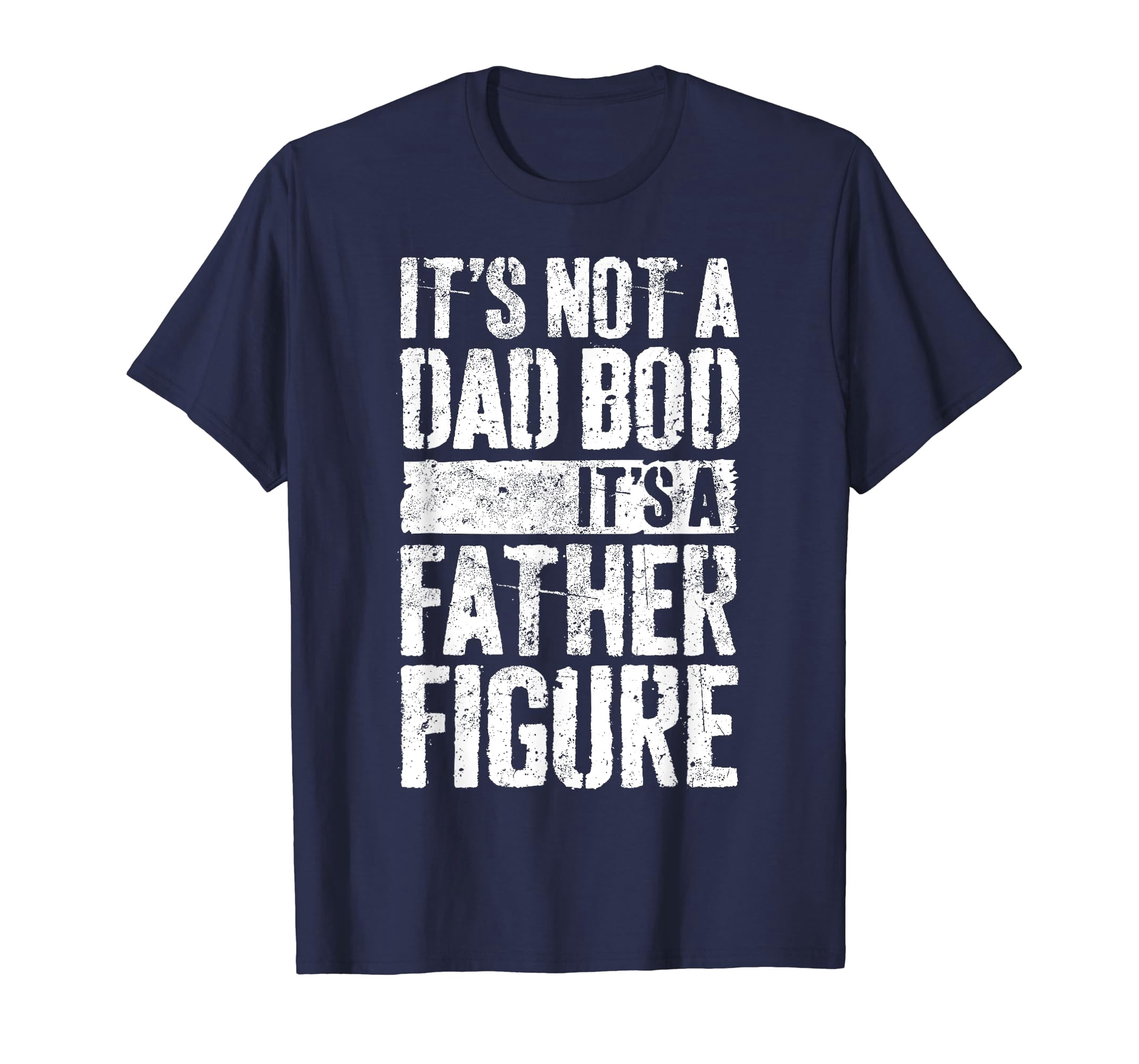 T-shirt Manches Longues "It's Not A Dad BOD It's A Father Figure" - Taille Regular - Coton Mélangé - Neuf Sans étiquettes