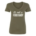 thumbnail image 1 of It's Not A Food Baby Womens V-Neck T-Shirt, 1 of 2