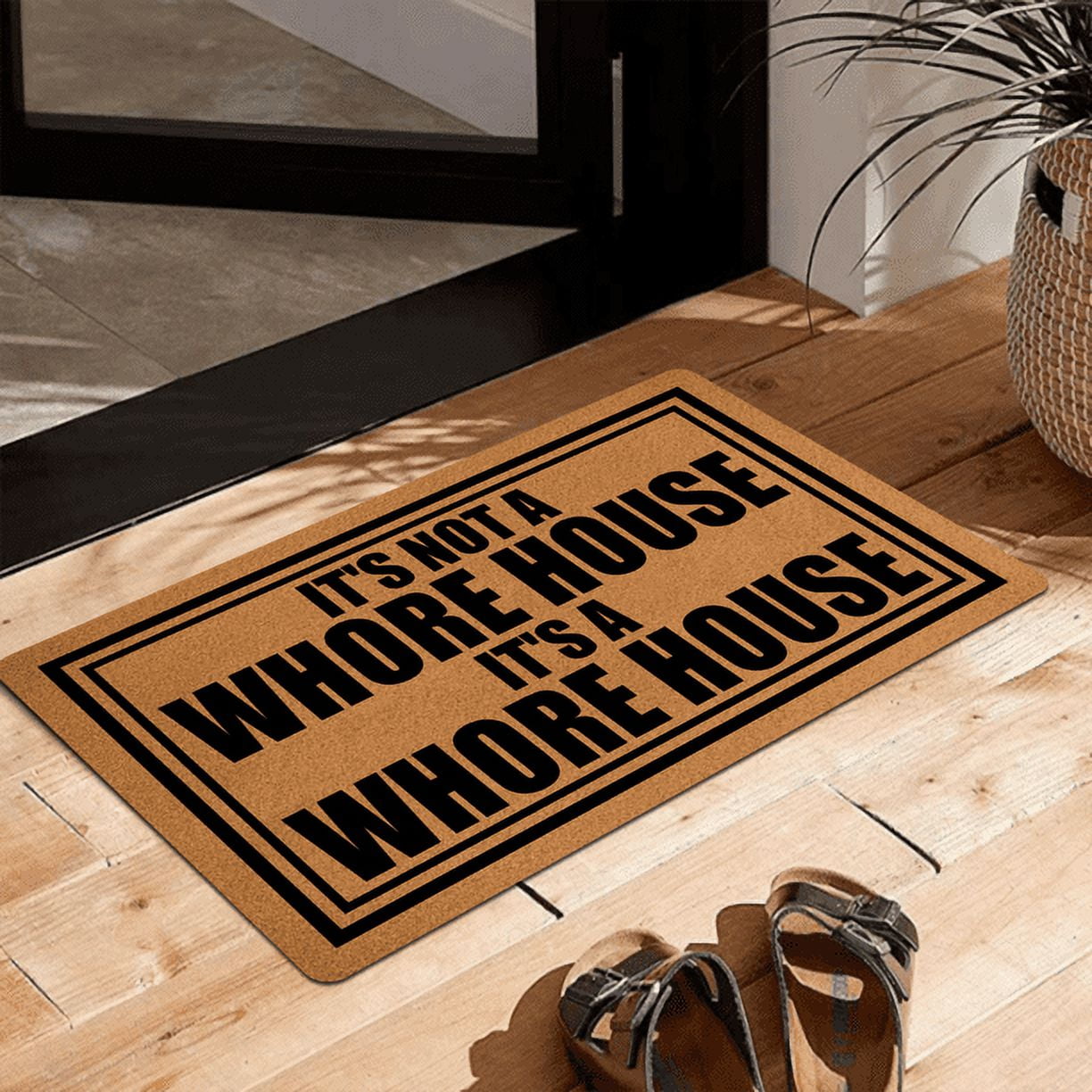 Home on Whore Island™ Anchorman door mat doormat