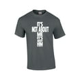 thumbnail image 1 of It's Not About Me, It's About Him Christian Message Adult Short Sleeve T-shirt-charcoal-5xl, 1 of 4