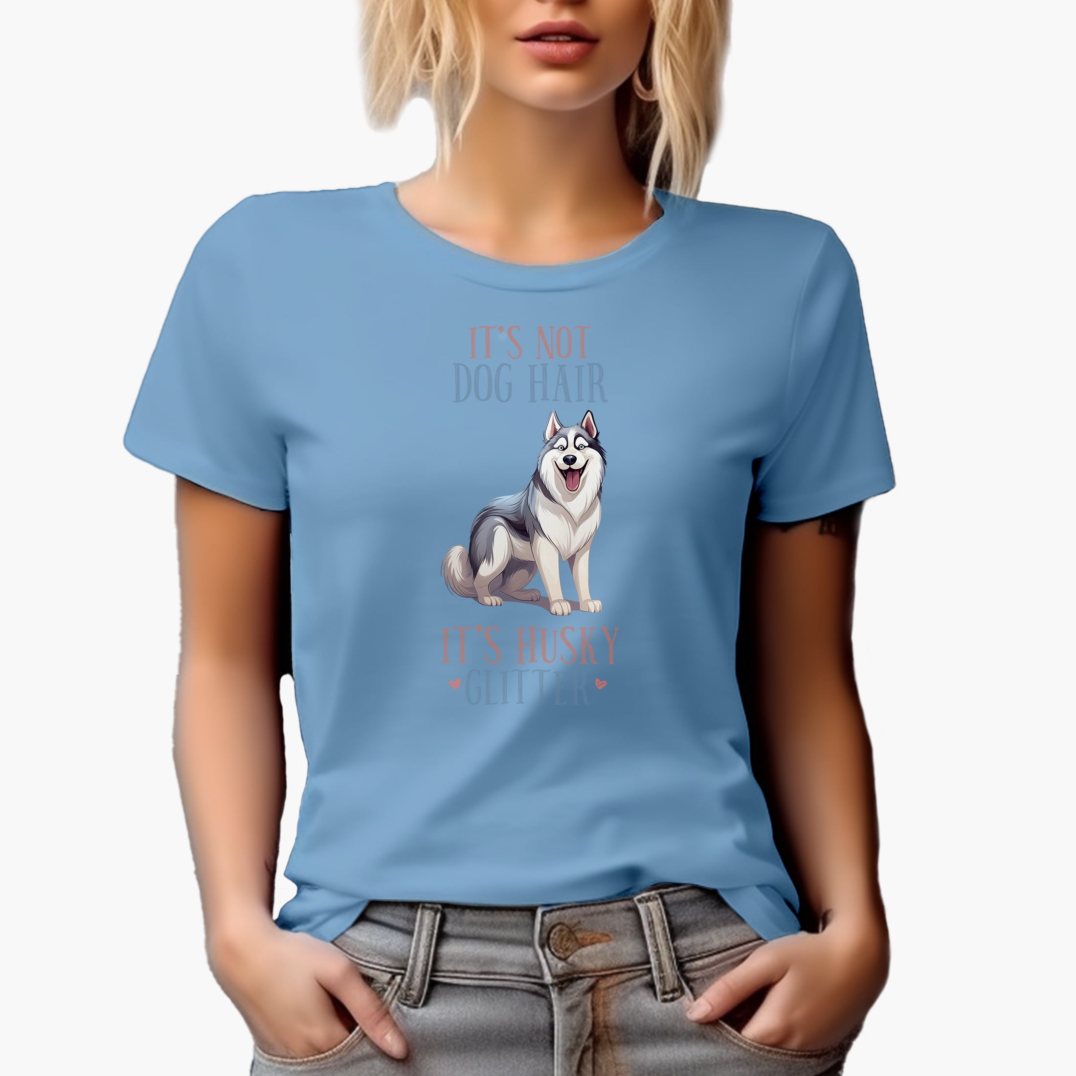 Siberian Husky Shirt It's Not Dog Hair It's Husky Glitter Siberian Husky Shirt It's Not Dog Hair It's Husky Glitter