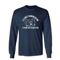 thumbnail image 1 of It's Not Drinking Alone If Your Cat Is With You Sarcastic Novelty Gift Idea Adult Humor Funny Men's Long Sleeve Shirts, 1 of 3