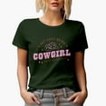thumbnail image 1 of It's Not Easy Being a Cowgirl but If the Boots Fit & Cowboy Hat Art Merch Gift, Military Green T-Shirt, XL, 1 of 5