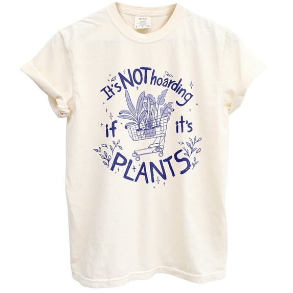 It's Not Hoarding Fun Graphic Tee T-Shirts for Women Men, Short Sleeve Tops - Vintage Ivory