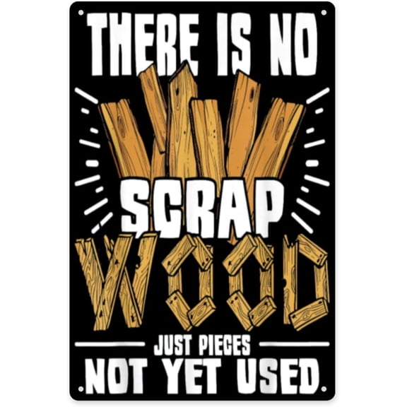 Its Not Hoarding If Its Lumber Carpenter Joke Retro Metal Tin Sign Aluminum Sign for Home Coffee Wall Decor 8x12 Inch