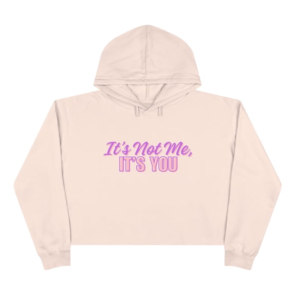 It's Not Me, It's You Crop Hoodie