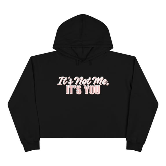 It's Not Me, It's You Crop Hoodie