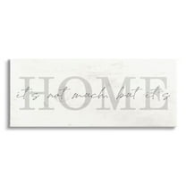 It's Not Much But It's Home Phrase Inspirational Graphic Art Gallery Wrapped Canvas Print Wall Art