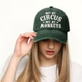 thumbnail image 1 of It's Not My Circus It's Not My Monkey Embroidered Hat, Breathable Baseball Cap with Adjustable Strap, Classic Curved Visor, One Size Fits Most, 1 of 5