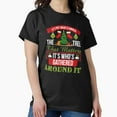 thumbnail image 1 of It’s Not What’s Under the Tree That Matters Holiday Funny Love Graphic Unisex T-Shirt, up to size 5XL, 1 of 2