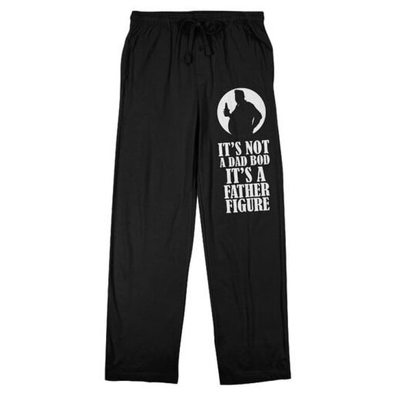 It's Not a Dad Bod, It's a Father Figure Men's Black Sleep Pajama Pants-Medium