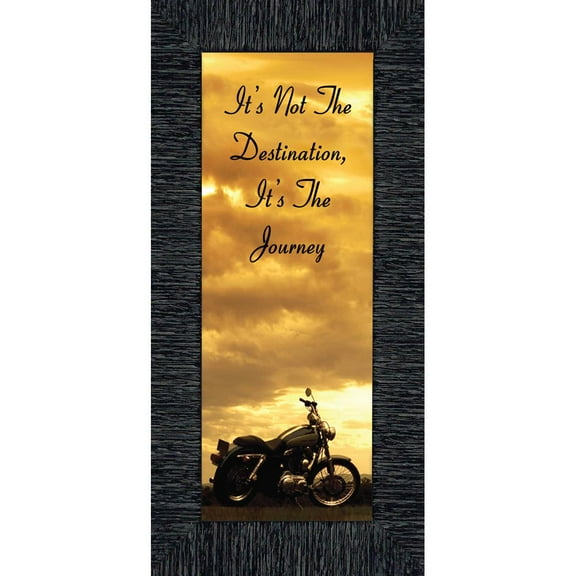 It's Not the Destination, Motorcycle Gifts for Men, Classical Motorcycle Photo Frame, 6x12 7860