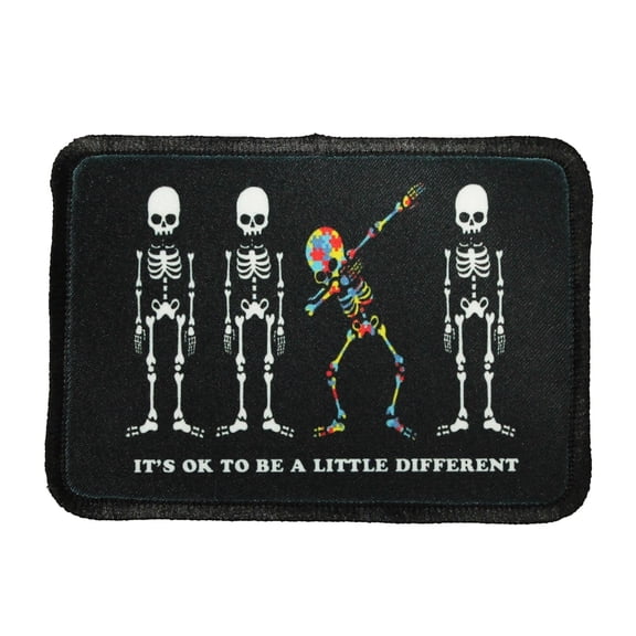 It's OK To Be A Little Different Patch Autism Dye Sublimation Iron On Applique