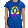 thumbnail image 1 of It's OK to Be Gay Gender Equality LGBTQ Pride Day Gay Rights Shirts for Women, 1 of 8