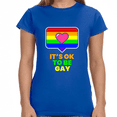 thumbnail image 1 of It's OK to Be Gay LGBT Lesbian Gay Bisexual Transgender Gay Shirts for Women, 1 of 8