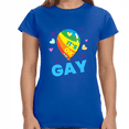 thumbnail image 1 of It's OK to Be Gay LGBT Rainbow Flag Shirt Lesbian Gay Pride Shirts for Women, 1 of 8