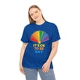 thumbnail image 1 of It's OK to Be Gay LGBTQ Flag Gay Lesbian Pride Month Rainbow Plus Size Clothing for Women, 1 of 8