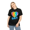 thumbnail image 1 of It's OK to Be Gay LGBTQ Rainbow Flag Shirt Lesbian Gay Pride Plus Size Shirts for Women, 1 of 8