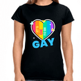 thumbnail image 1 of It's OK to Be Gay LGBTQ Rainbow Flag Shirt Lesbian Gay Pride Shirts for Women, 1 of 8