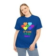 thumbnail image 1 of It's OK to Be Gay Pride Month Pride Day Rainbow Lesbian Gay Plus Size Shirts for Women, 1 of 8