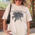 thumbnail image 1 of It's OK to be Different Jimothy Raccoon Shirt, Viral Internet Meme T-shirt, Animal Humor, 1 of 2