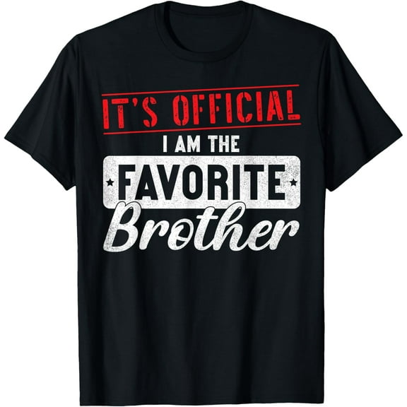 It's Official I'm The Favorite Brother Sibling T-Shirt