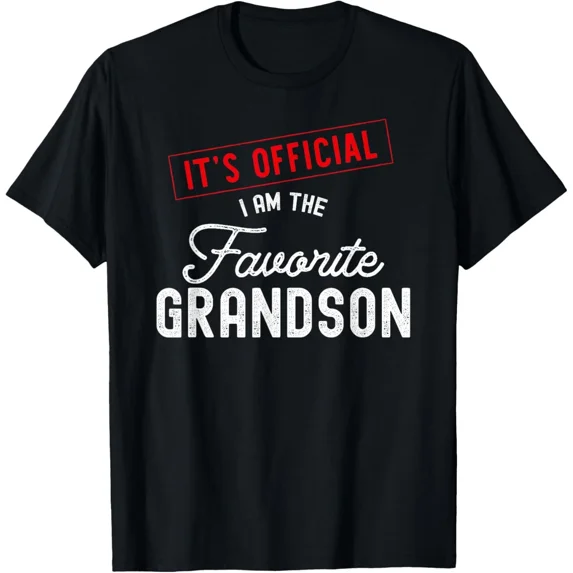 It's Official I'm The Favorite Grandson Vintage T-Shirt