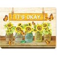 thumbnail image 1 of It''s Okay Inspirational Canvas Wall Art,Self Affirmation Canvas Painting Prints Wall Art for Home Bedroom Apartment Office Dorm Wall Decor, 1 of 6