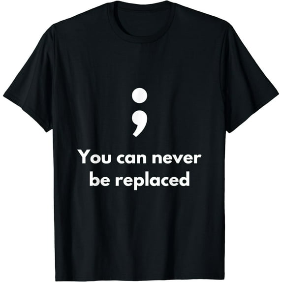 It's Okay Not To Be Okay Semicolon Mental Health Awareness T-Shirt