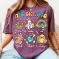 thumbnail image 1 of It's Okay to Feel Counselor T-shirt, School Psychologist Gift, Easter Counselor Design, Mental Health Awareness Shirt, 1 of 5