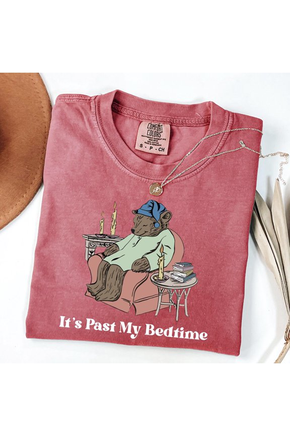 It's Past My Bedtime Shirt, Funny Sleppy Bear Shirt, Funny Bear Meme Shirt, Trendy Shirt, Gift For Her, Funny Saying Shirt
