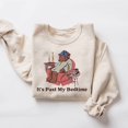 thumbnail image 1 of It's Past My Bedtime Sweatshirt, Funny Sleppy Bear Sweater, Gift For Her, Xmas Tee, 1 of 5