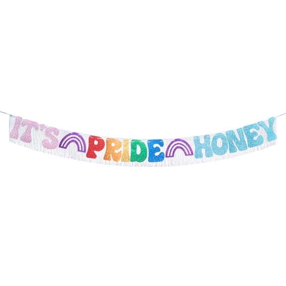 Its Pride Honey Rainbow Party Decorations  Rainbow Party Supplies with Fringe Backdrop, Banner  Pride Decorations for Pride Month, Birthday, Photo Booth Props, Pride Decor, Pride Supplies