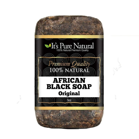 It's Pure Natural African Black Soap Bars Original, 5 Oz.