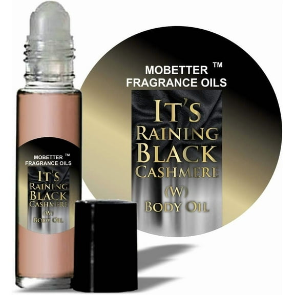 It's Raining Black Cashmere Perfume Fragrance Body Oil for Women by Mobetter Fragrance Oils