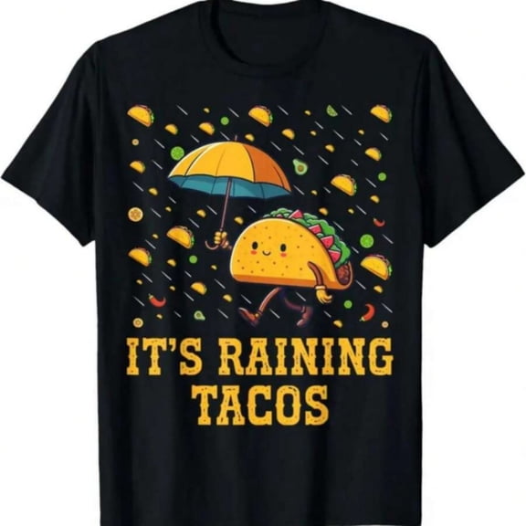 It's Raining Tacos Funny Taco Lovers Kids T-Shirt, T-Shirt for Kids Youth, 180gsm, 100% Cotton