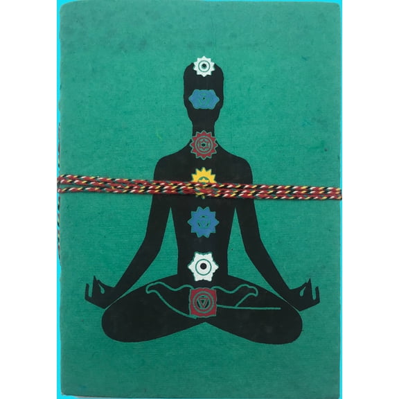 It's Ridic! Inspirational Chakra Journal - Handmade Writing Notebook - Daily Notepad, Art Sketchbook or Travel Diary for Men & Women Teal