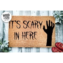 It's Scary In Here | Funny Doormat | Welcome Mat | Funny Door Mat | Halloween | Home Doormat | Custom Doormat | Fall | Haloween Trick Treat
