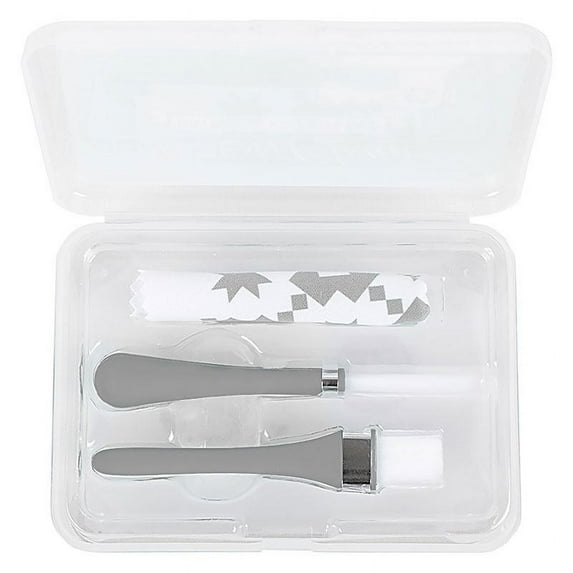 Oh Sew Clean - Grey Brush and Cloth Set by It's Sew Emma