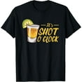 thumbnail image 1 of It's Shot O'Clock | Alcohol Tequila Lime | Party T-Shirt, 1 of 4