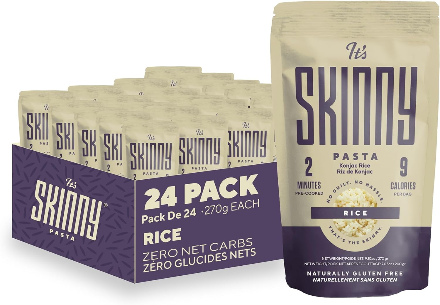 It’s Skinny Orzo — Rice Shaped Pasta, High Fiber & Gluten Free, Low Calorie Low Carb Vegan Pasta