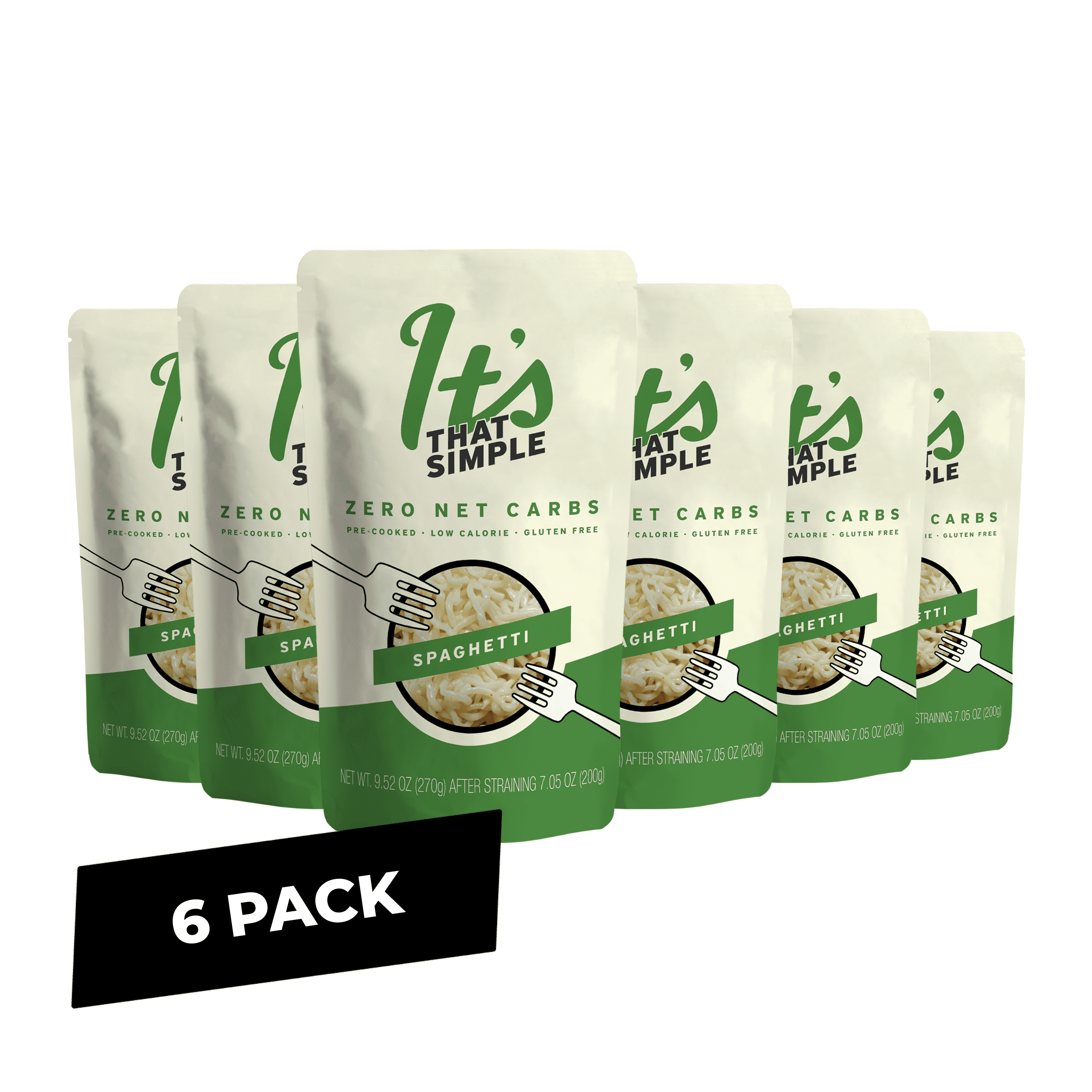 ダイエットフード Junk29 It's Skinny Low Carb Vegan Konjac Noodles 4.5 Calories Per Serving