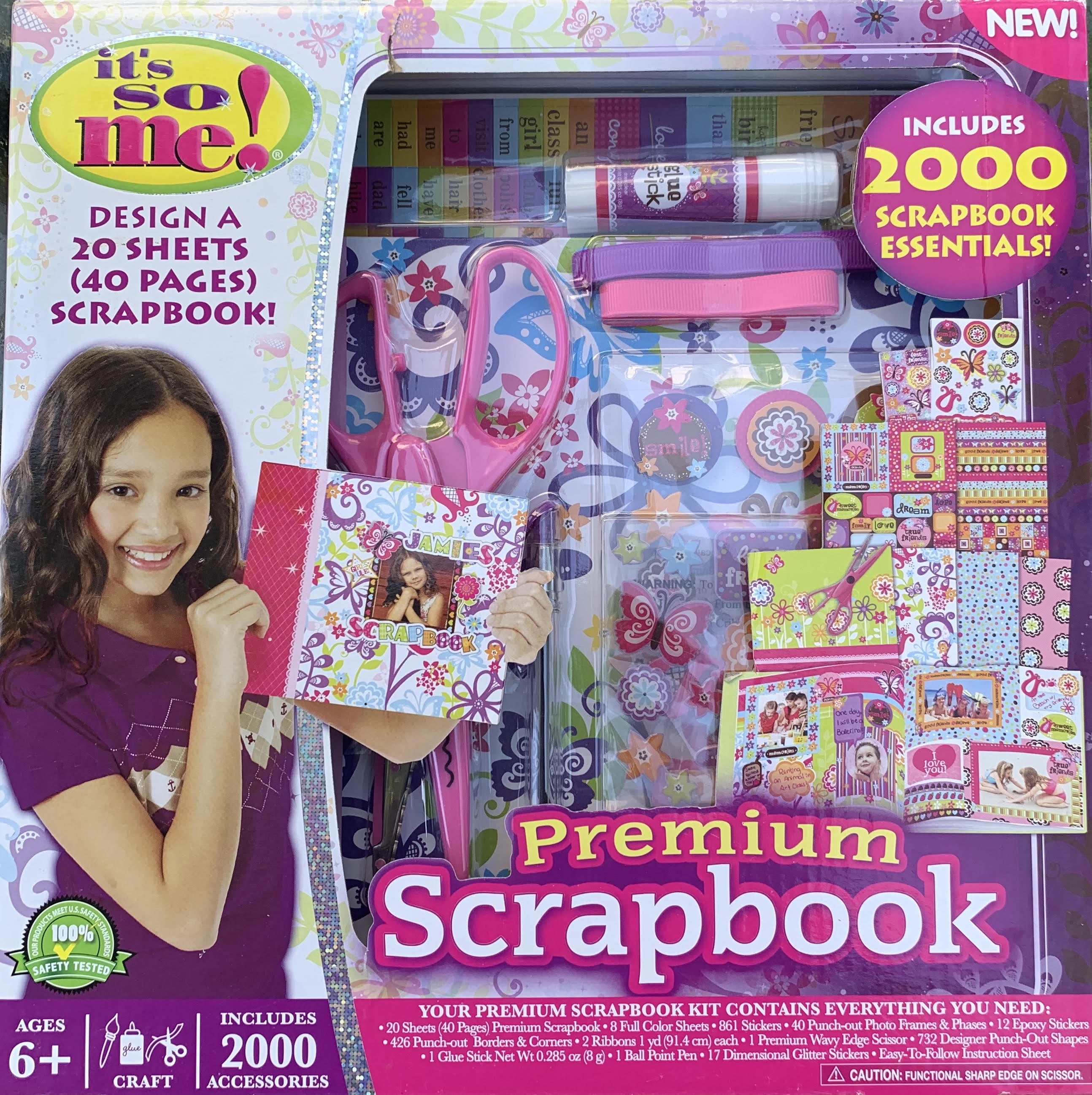 It's So Me! Premium Scrapbook Kit, 2000 Accessories Arts & Crafts 