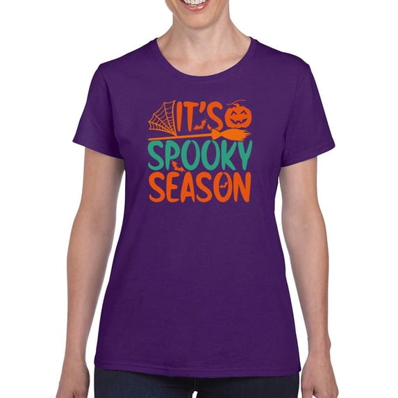 It's Spooky Season T-Shirt Women -Image by Shutterstock, Female Small