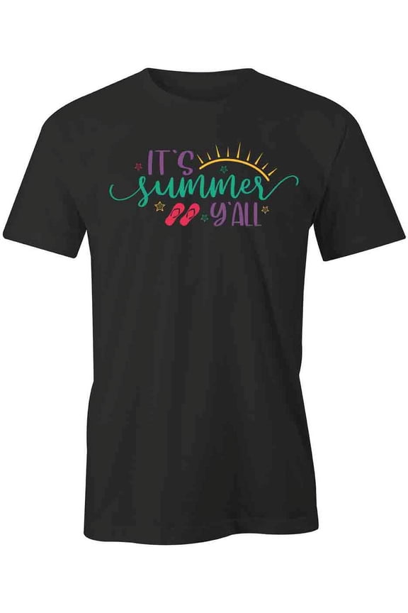 It's Summer Y'all T-Shirt | Cool Summertime Black Tee Gift