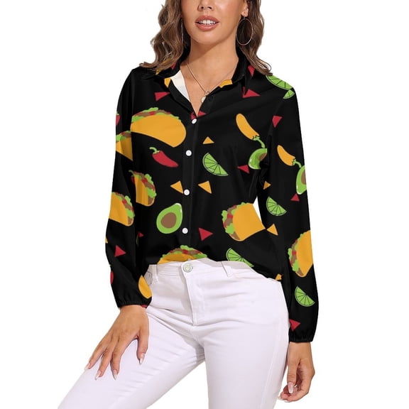 It’s Taco Tuesday Everyday! Long Sleeve Blouse Woman Streetwear Casual Shirts Summer Oversize Woman Streetwear Clothing Birthday Present